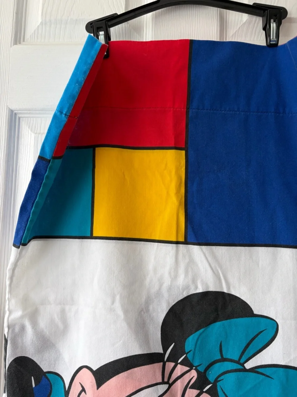 Vintage Minnie Mouse and Mickey Mouse Colorblock pillow case